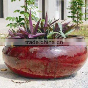 Viet Nam Outdoor oxblood ceramic pottery pot