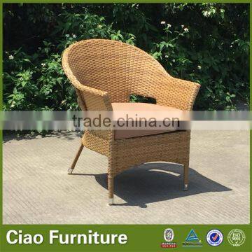 1+1+2 Yellow Rattan Sitting Sofa Chair Outdoor Sofa Set photo-4