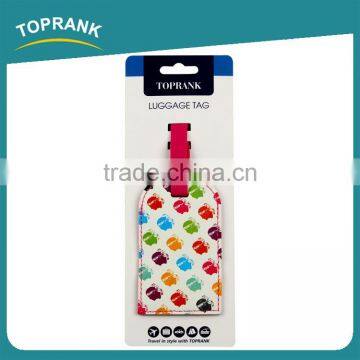 Toprank Factory Price Full Color Luggage Tag Printing Luggage Name Tag Airplane Travel PVC Luggage Tag photo-2