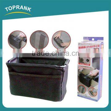High Quality Small Black Folding Car Seat Side Organizer With Mesh photo-2