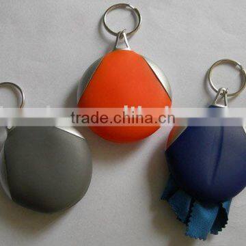 Glasses cleaner keychain(with glasses cleaning cloth)