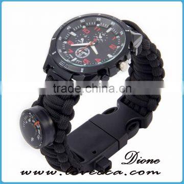 New Style Outdoor High Quality Waterproof Paracord Survival Watch Bands photo-2