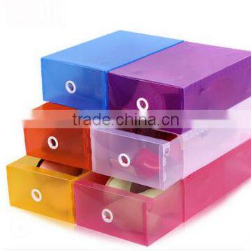 Popular custom plastic clear fashion ladies shoe box design