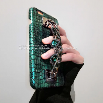 Imitation PU Leather Back Cover Diamond Mobile Phone Cases for IPhone7/7Plus/6/6s/6plus/6splus Cell Phone Housing shell photo-3