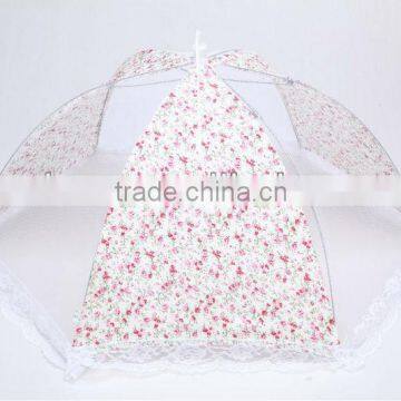 Folding Food Cover 4 Sides Mesh Polyester Food Cover Net Food Cover,mesh Food Cover,dish Cover Food Umbrellas photo-2