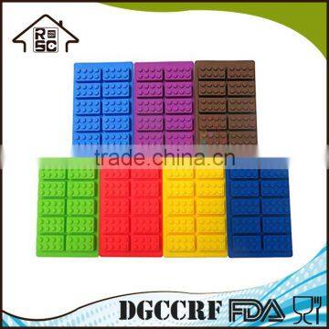 NBRSC 2pcs Silicone Ice Cube Tray Mold Building Brick Chocolate Baking Mold photo-6