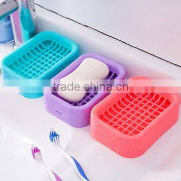 Plastic Soap Dish With Drain Soap Case photo-2