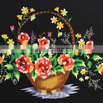 Embroidery Flower Paintings From Vietnam, Rose Wall Paintings, Handmade in Vietnam photo-3
