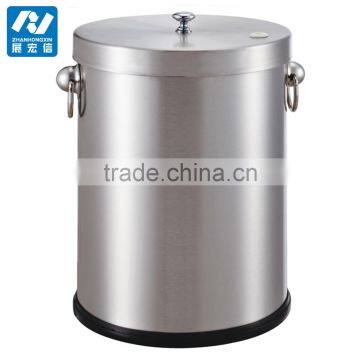 Indoor Stainless Steel Swing Lid Waste Disposal Bin photo-3