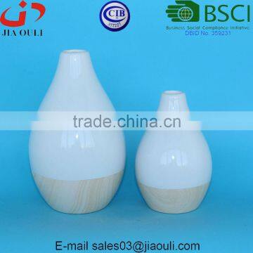 Popular Design Water Transfer Printing Wood Ceramic Vase, Mini Flower Vase photo-5