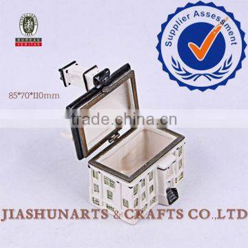 House Shaped Ceramic Jewelry Box photo-2