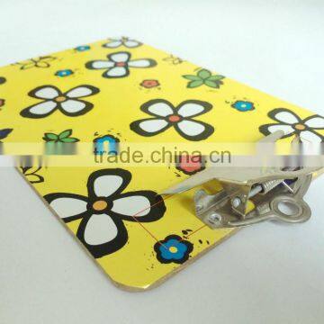 Single Side Printed Pasting Butterfly Office Clipboard With Flower Picture Printed photo-4