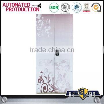 Transfer Wood Grain Bedroom Wardrobe Designs Metal Clothes Closet photo-6