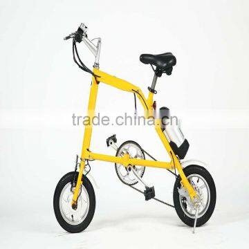 12" Mini Electric Folding Bike Stand up Electric Bike
