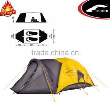 2 Person 3 Season Waterproof Fireproof Outdoor Custom Equipment Mountaineering Dome Tent Camping