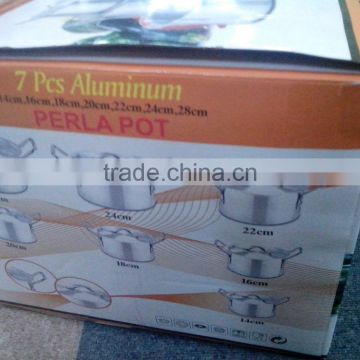 Promotion 5pcs 7pcs cookware set aluminum pot