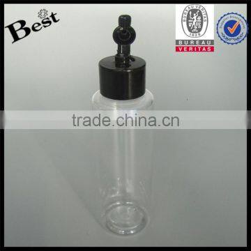 2017 Hot New Producosmetic Packaging Beard Oil Essentialoil Flat Shoulder Cosmetic Toner 250ml Flip Top Cap Clear Plastic Bottle photo-6