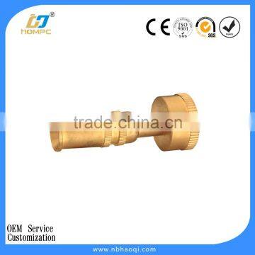 Heavy duty adjustable twist solid brass hose nozzle