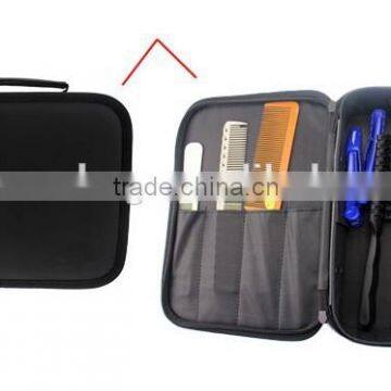 Black PU Handle Hairdresser Tool Organizer Bag photo-4