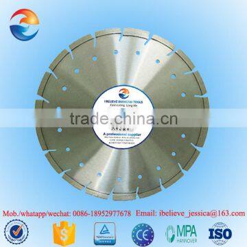 Laser welded diamond circular saw blade for masonry cutting