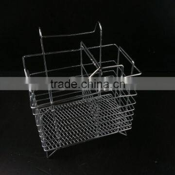 43005 Steel Wire Sink Basket Cutlery Holder Cooking Utensils Storage Kitchen Rack photo-4