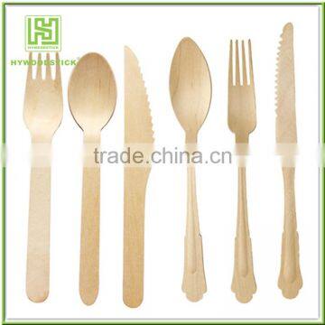 Paper Packing Airline Disposable Wooden Cutlery