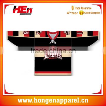 Hongen apparel Montreal Canadiens goalie cut hockey jerseys Team Ice Hockey Shirts team hockey uniforms