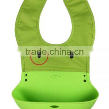 food grade water proof silicone baby bib