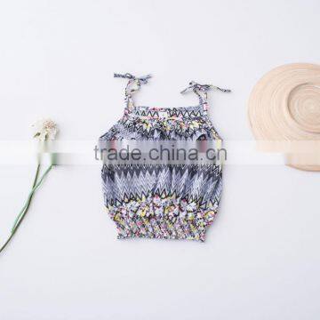 2017 Sweet Girls Summer 2ps Set Bohemian Style Spaghetti Strap Suit photo-2