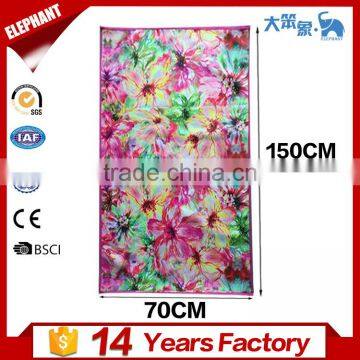 Microfiber 100% cotton travel sports custom sublimation beach towel