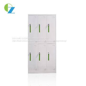 Professional design 6 door steel wardrobe / metal lockers / staff lockers