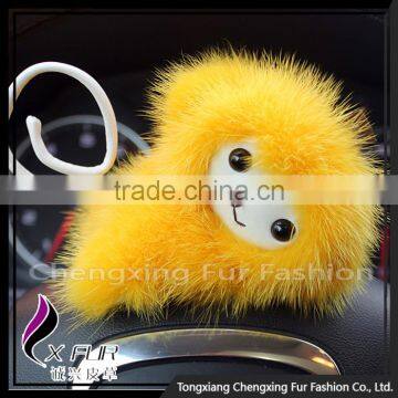 CX-A-03 Made Of Mink Fur Promotion Gift Cute Little Monkey For Car Decora/Home Decora