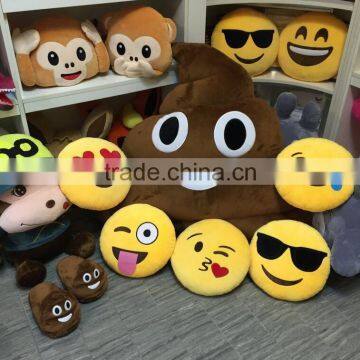Factory Direct Sale 2016 New Style Blink of an Eye Emoticon Plush Emoji Pillow photo-3