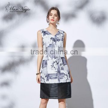 Maxnegio new product plus size printed vintage summer dresses