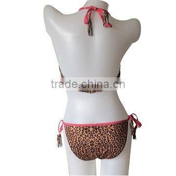 Top Quality Purple Shivering Printing Sexy Women Bikini Swimwear