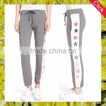 hotsale new syle fashion leisure star strip jogger pants women jogger sweatpants sport wear guangdong manufacture wholesale