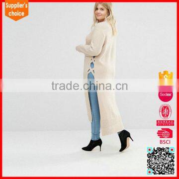 Latest Design Long Sleeves Loose Pullover Plus Size Sweater for Ladies photo-4