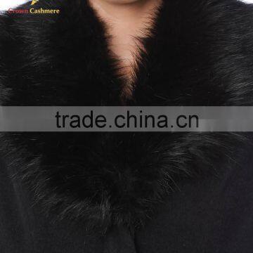 Fur Collar Women Winter Coat,Heavy Woolen Coat For Women photo-4