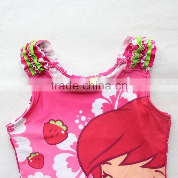 Pink Cartoon Cute Girl Swimwear photo-2