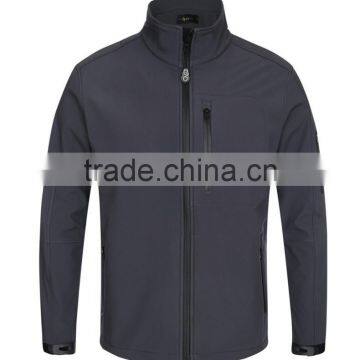 Latest Solid Black Softshell Jacket For Men