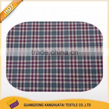 High Quality 100% Cotton Grid Mercerized Fabric photo-2
