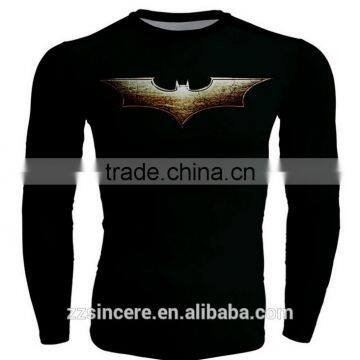 Men's Compression Long Sleeve T-shirt Running Cycling Base Tee Tops