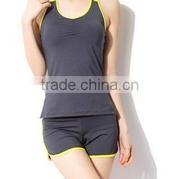 Yellow Summer Women Yoga Coordinates Wear Modal Sport Clothes