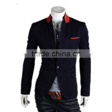 Latest New Design Casual Style One Button Slim Men Blazer photo-4