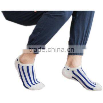 1 pc Sale Hot Sale 80% Cotton and 20% Polyester Mixed Seasons Chino Suppliers Men Striped Boat Socks photo-4