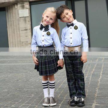 Hot Sell Factory Price Fashion School Uniform,new Style Kindergarten School Uniform Plaid Skirts photo-4