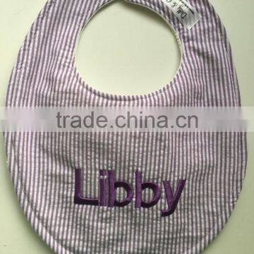 New Arrival Baby Shower Gift Seersucker Bib photo-2