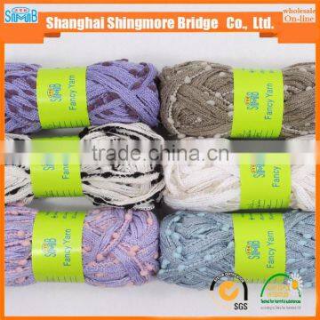 China Factory Wholesale Acrylic Polyester Blended Fancy Yarn Used for Knitting Scarf photo-5