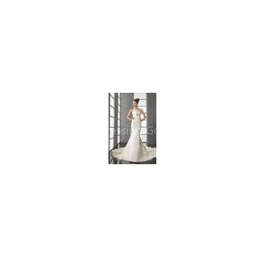 Mermaid Silhouette Strapless Sweetheart Lace Wedding Dressing Gowns / Bridal Gown