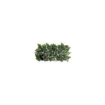 Laurel Leaves With PE Net Artificial Hedge Fence With Polyester Fast Growing Hedges